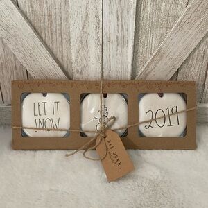 Rae Dunn Flat Ceramic Ornaments